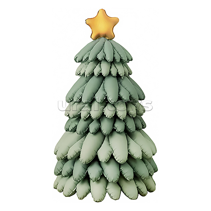Шар 3D (51''/130 см) Фигура, Новогодняя елка, Зеленый, Сатин, 1 шт. в уп. Шар 3D (51''/130 см) Фигура, Новогодняя елка, Зеленый, Сатин, 1 шт. в уп.