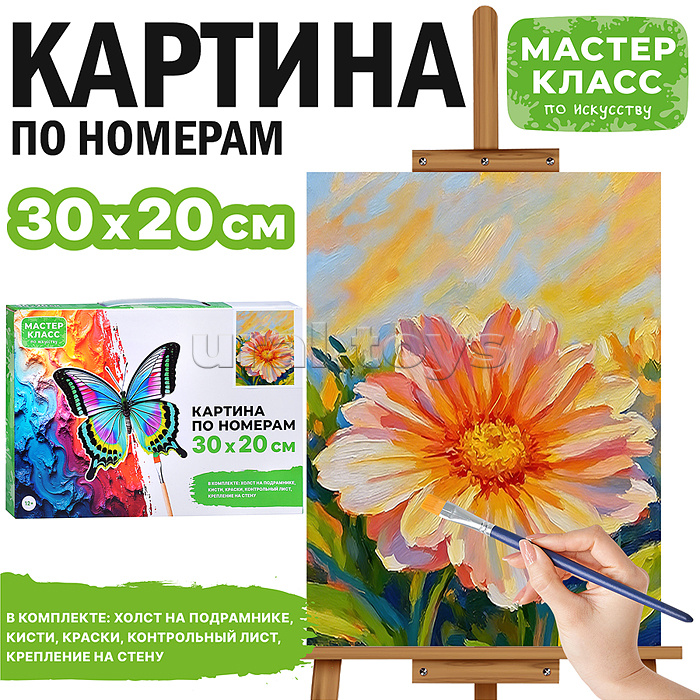 Картина по номерам MKR3020-153 "Полевой цветок" 30х20 см.