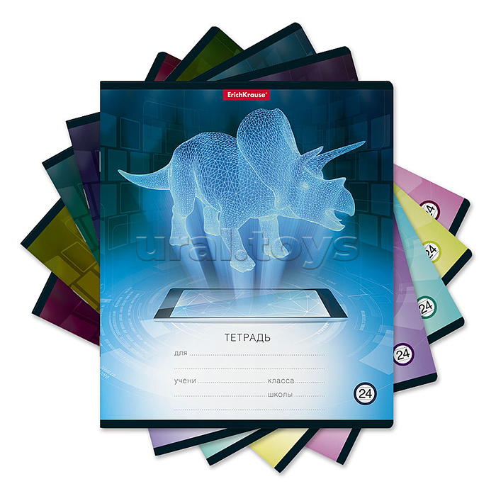Тетрадь 24л. линейка "Digital Dino" Тетрадь 24л. линейка "Digital Dino"