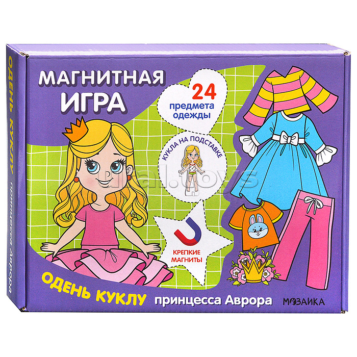 Магнитная игра. Одень куклу. Принцесса Аврора Магнитная игра. Одень куклу. Принцесса Аврора