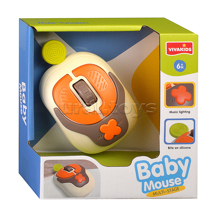 Игрушка развивающая "Мышь компьютерная" на батарейках, в коробке