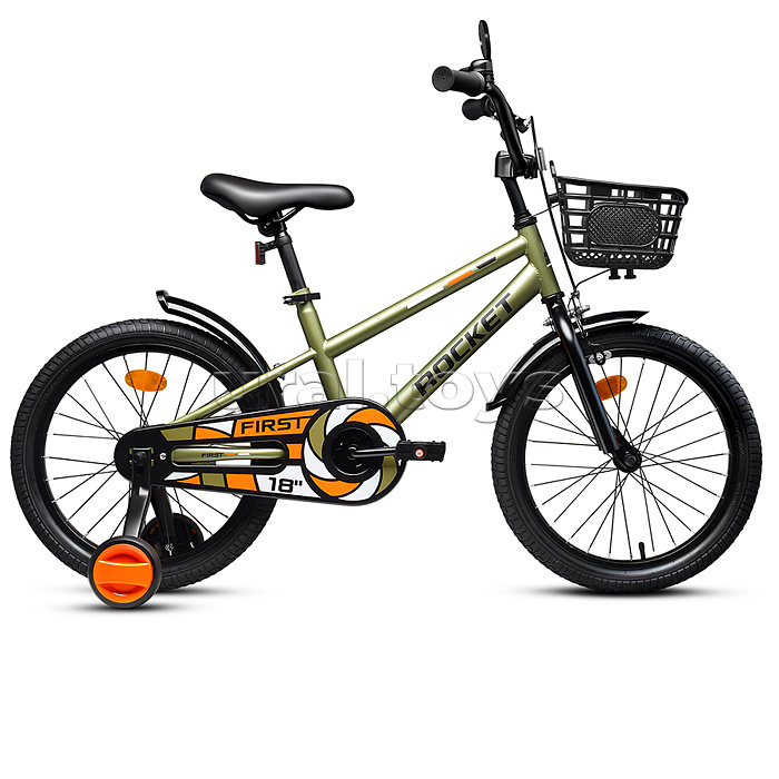 Велосипед 18" Rocket First, цвет хаки