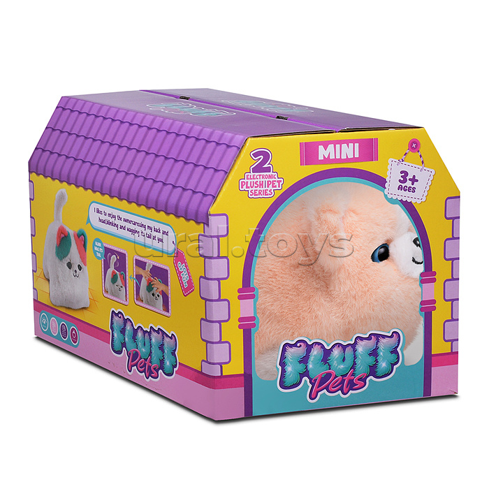 Собака "Пит" (глазки двигаются, запись, пьёт молоко, поёт) в коробке