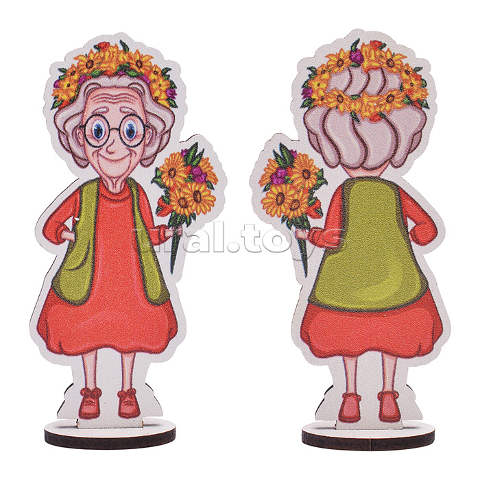 Игровой набор "Семья на отдыхе" (дерево) крафтовая коробка