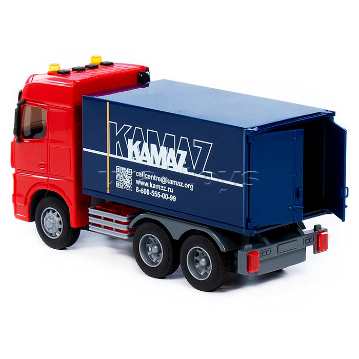 KAMAZ, автомобиль-фургон инерционный (со светом и звуком)