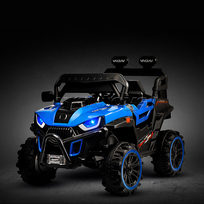 Электромобиль "Багги" с р/у управлением, четырехколесный (синий)