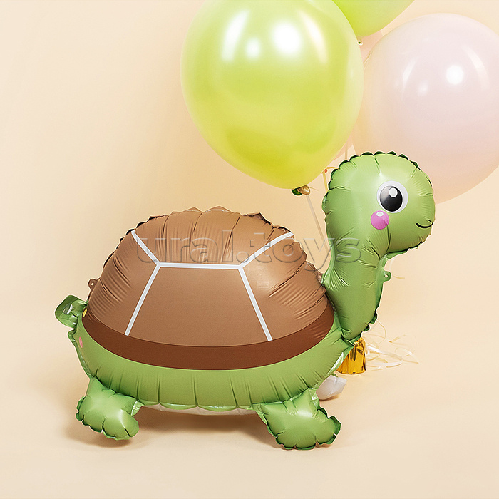 Шар (28''/71 см) Фигура 3D, Черепашка, 1 шт. в уп.