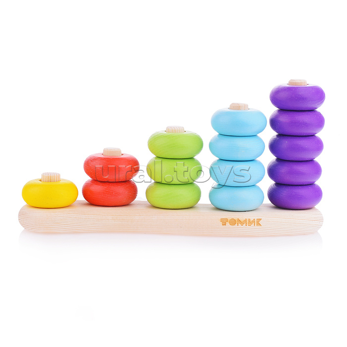 Сортер "Цветные колечки" (16 деталей)