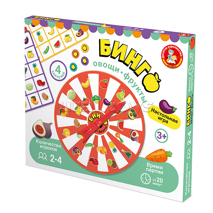 Игра настольная "Бинго.Овощи-фрукты" Игра настольная "Бинго.Овощи-фрукты"