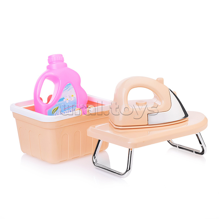 Бытовая техника "Стиральная машинка" с аксессуарсми, на батарейках, в коробке