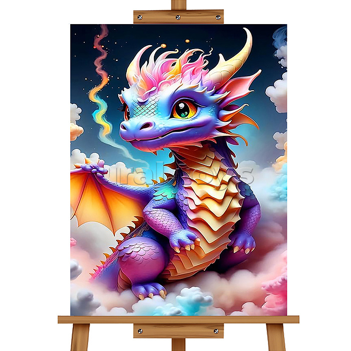 Мозаика алмазная "Дракон" 20*30см