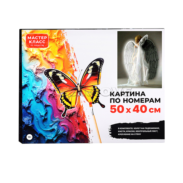 Набор для рисования "Картина по номерам 50х40 см. Чёрно-белое"