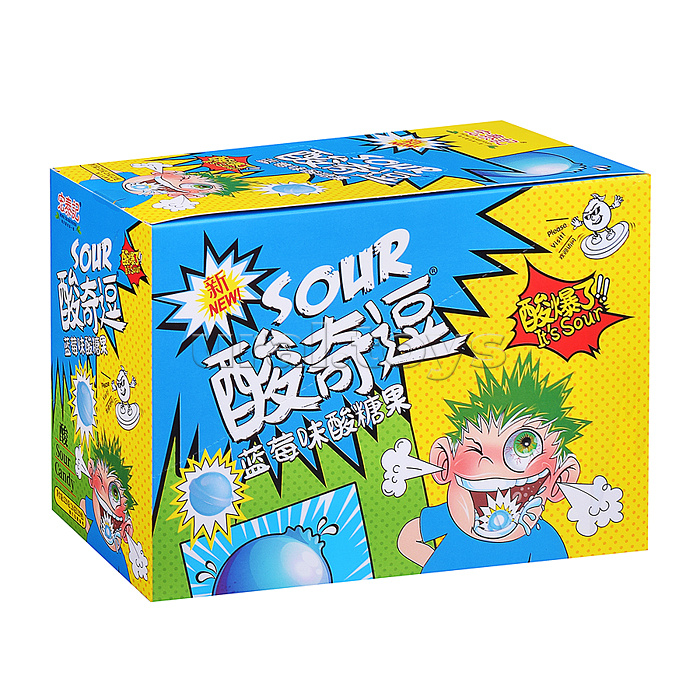 Леденцы кислые Sour Candy Mini 26 г, в пластиковом пакете с подвесом, голубика Леденцы кислые Sour Candy Mini 26 г, в пластиковом пакете с подвесом, голубика