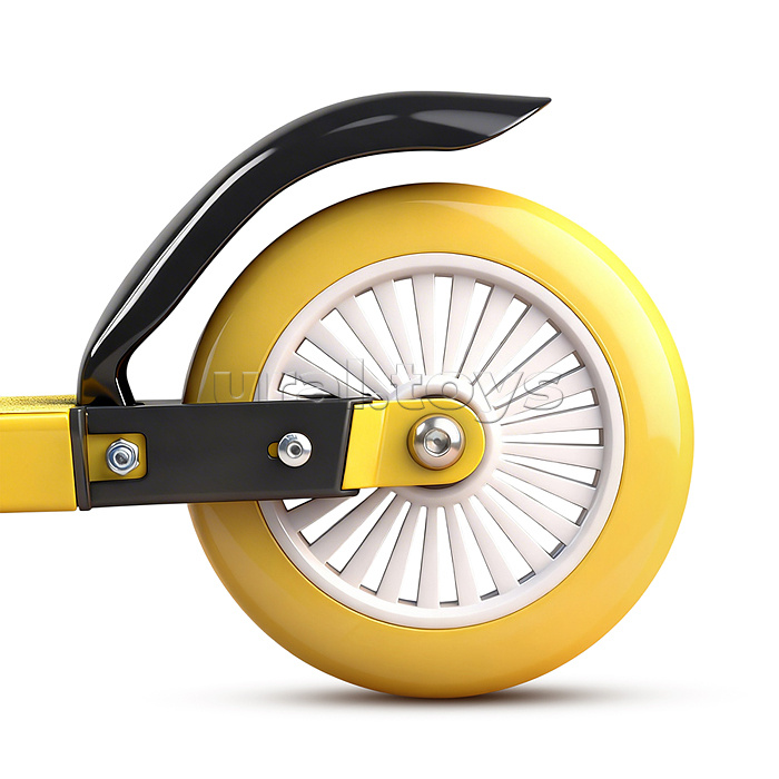 Самокат 2-х колесный ROCKET,колеса PU/ 125 мм, ABEC 7, жёлтый (в пакете)