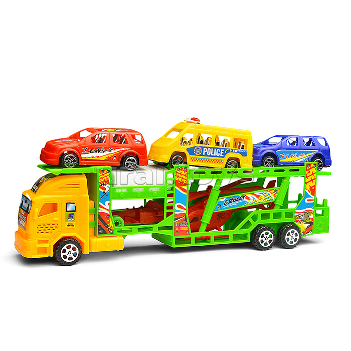 Автовоз "Автодрайв" с машинками, в пакете