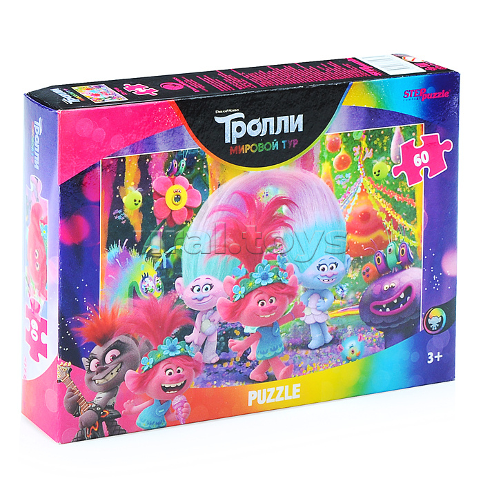 Пазлы 60 "Trolls - 2" (DreamWorks)