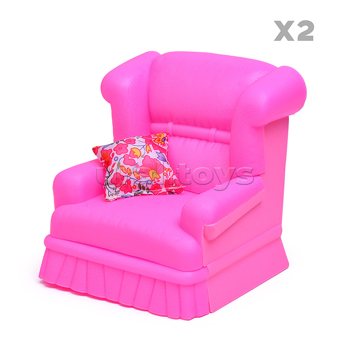 Набор мебели для кукол 9704 "Комната отдыха" в коробке