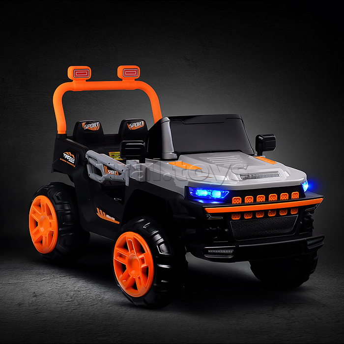 Электромобиль детский "Внедорожник" (цвет серый)