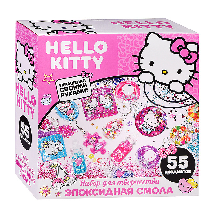 Набор для создания украшений "Хеллоу Китти" эпоксидная смола