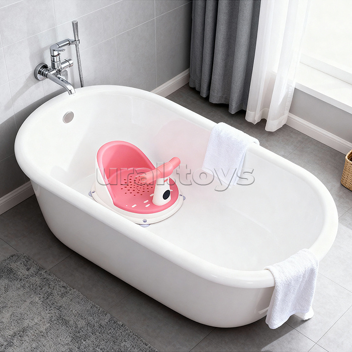 Детский стульчик - сиденье с термометром (розовый)