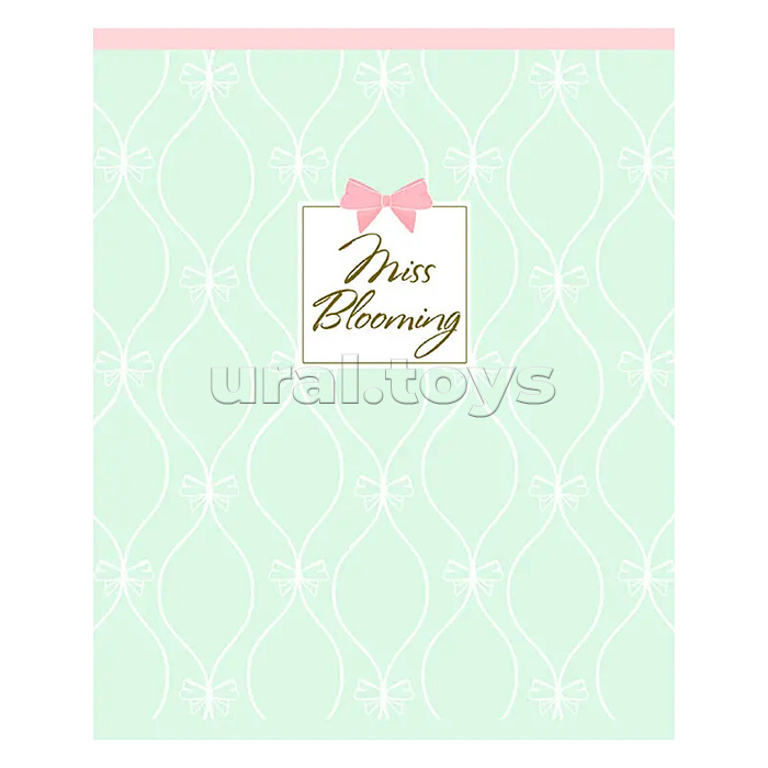 Тетрадь 48л. клетка "Miss Blooming" А5 скрепка