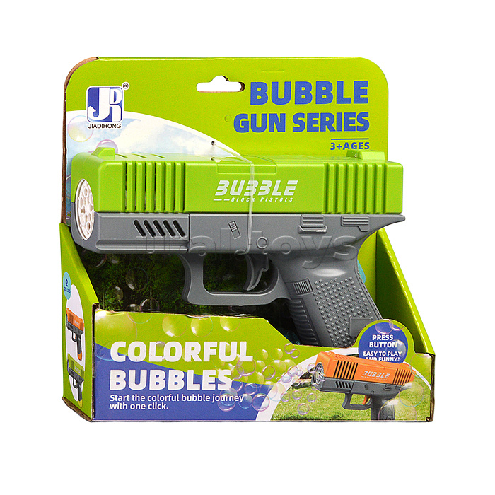 Пистолет для мыльных пузырей "Веселье" в коробке