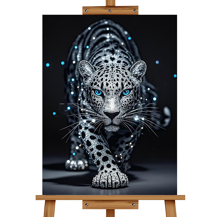 Мозаика алмазная "Леопард" 30*20 см.