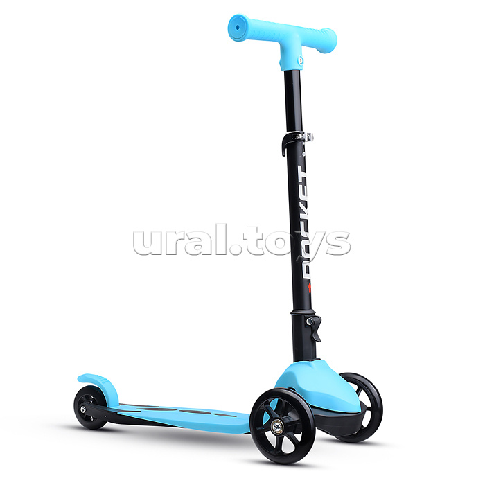 Самокат трёхколёсный ROCKET колёса PU, цвет бирюзовый