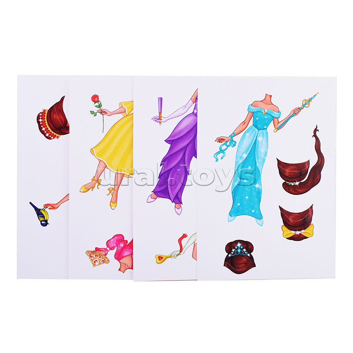 Одень куклу. Принцесса Белла (на липучках)