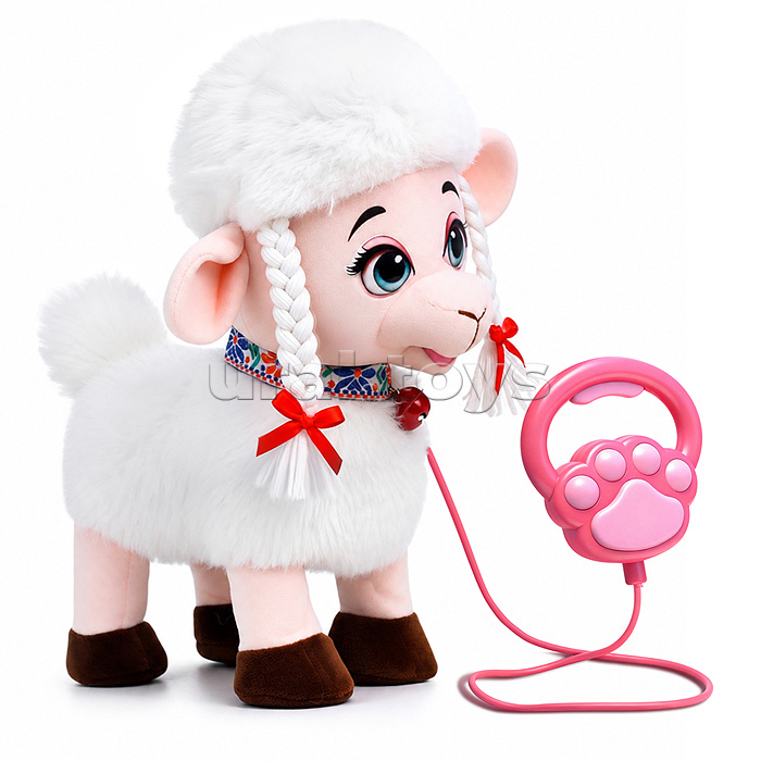 Мягкая игрушка "Овечка" интерактивная, в коробке