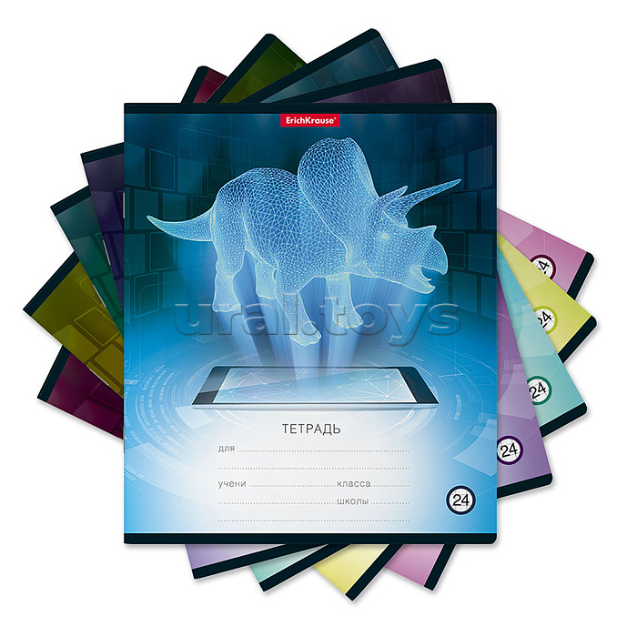 Тетрадь 24л. клетка "Digital Dino" Тетрадь 24л. клетка "Digital Dino"