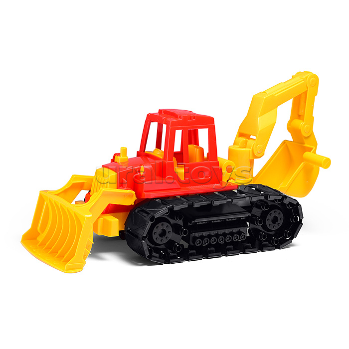 Трактор "Байкал" с грейдером и ковшом