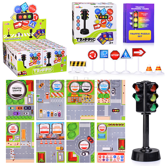 Игровой набор "Дорожные знаки" в коробке Игровой набор "Дорожные знаки" в коробке