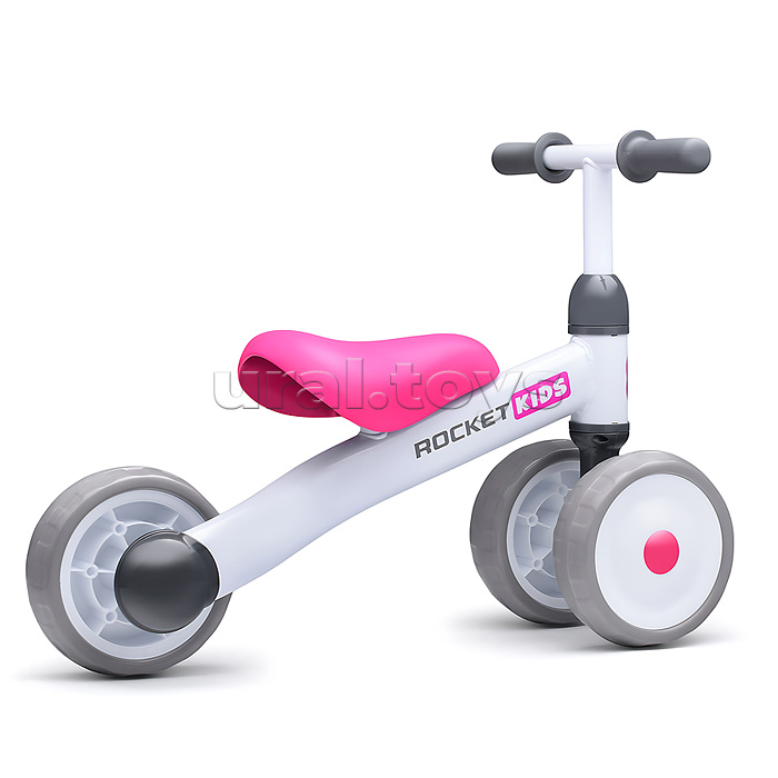 Беговел трехколесный Rocket 134-WT, колеса EVA, цвет белый