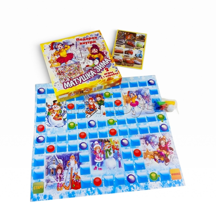 Настольная игра "Матушка зима 2 в 1" (в коробке)