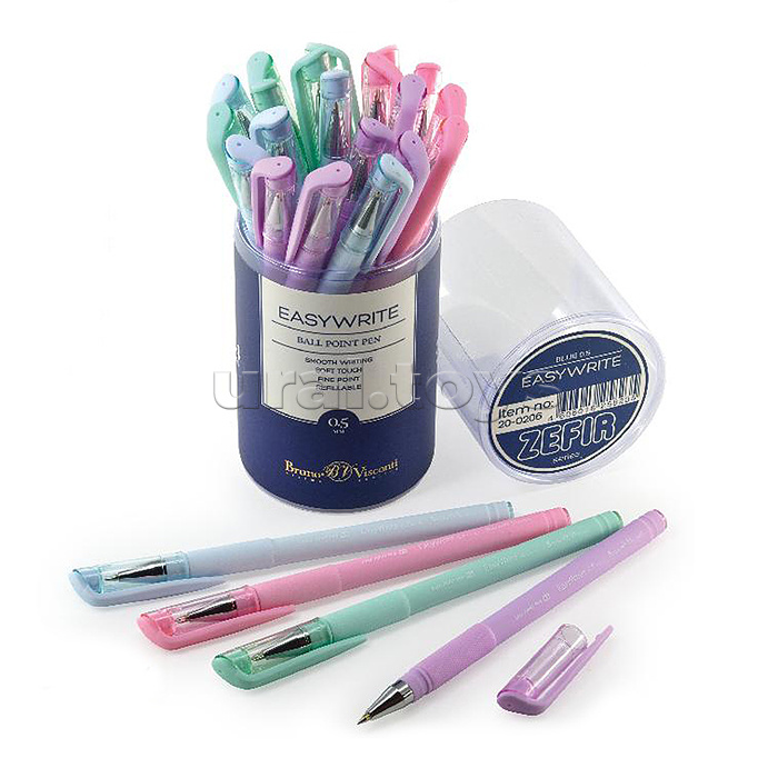 Ручка "Easywrite Zefir" шариковая 0.5 мм, синяя (4 цвета корпуса)