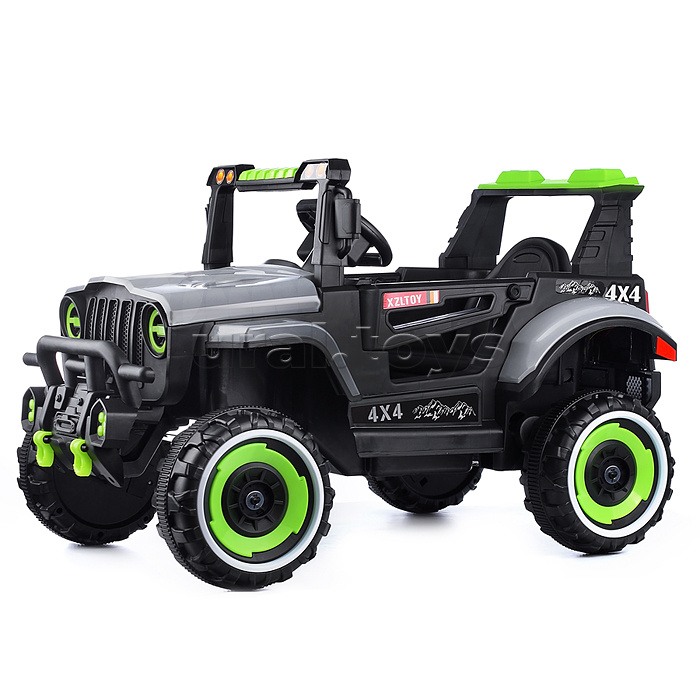 Электромобиль "Внедорожник" 12V4.5 с двойным приводом (серый)