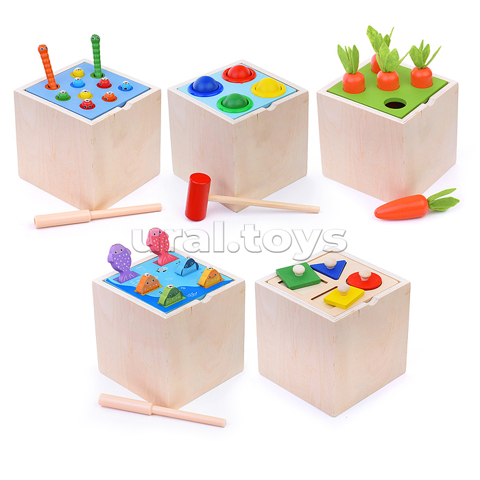 Куб развивающий "Развивай-ка!"(5в1) в коробке