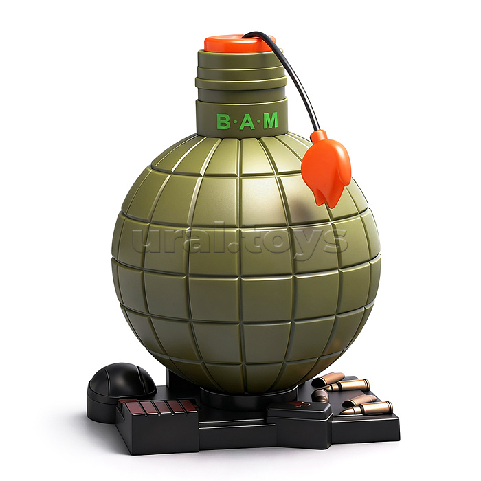 Оружие игрушечное "Граната" (свет, звук) в коробке
