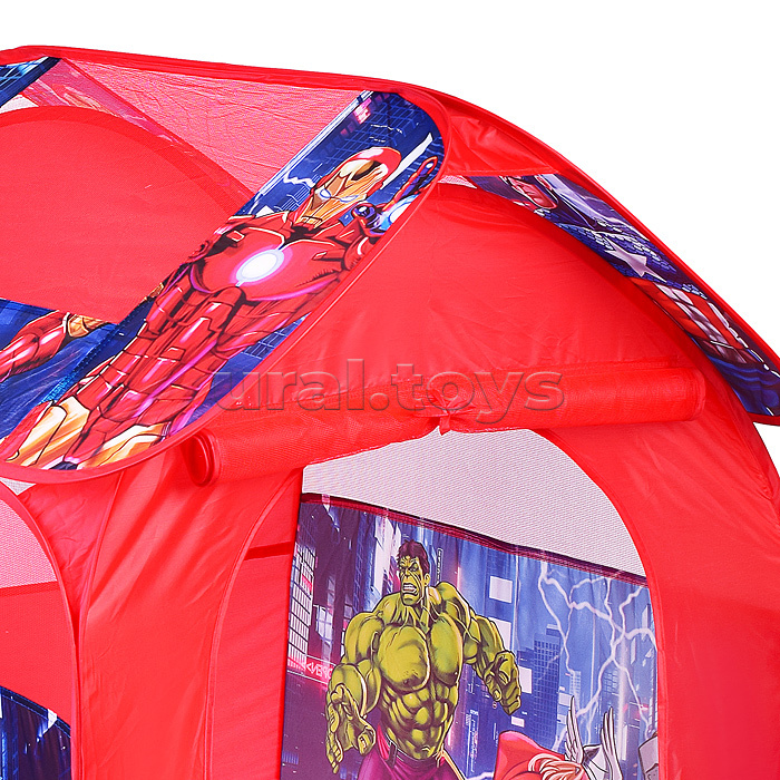 Палатка детская игровая "Супергерои" 83х80х105см