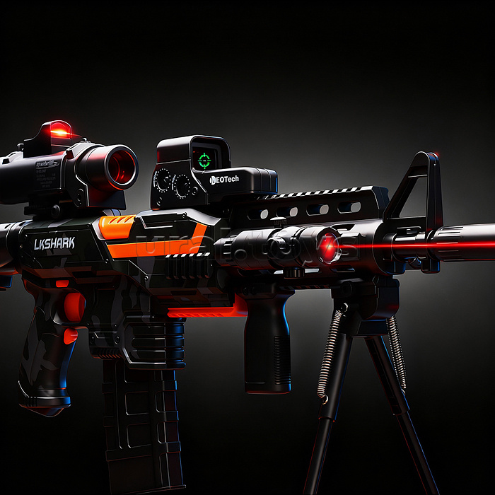 Автомат "Шорох" с мягкими пулями и мишенью, в коробке