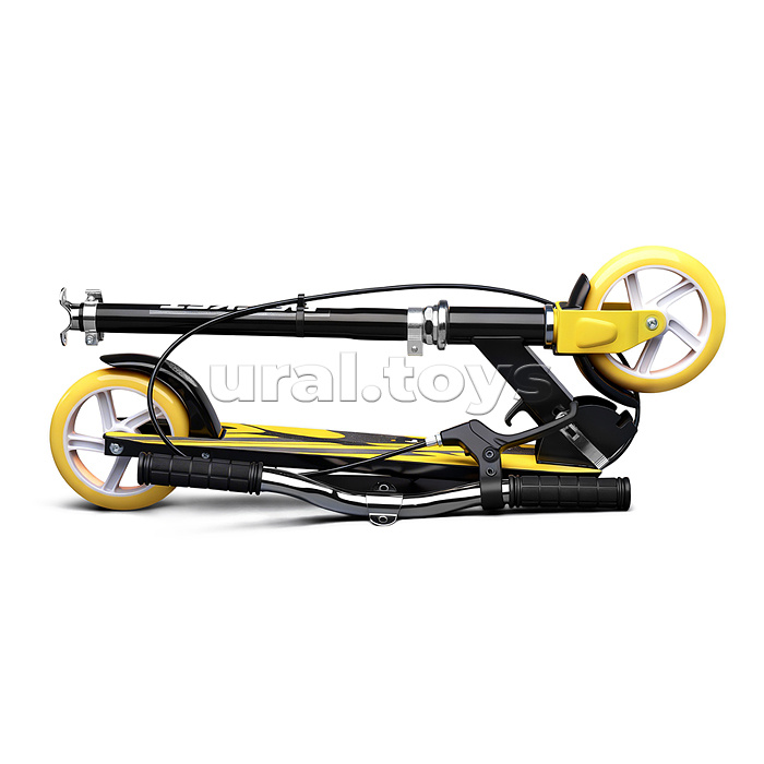 Самокат 2-х колесный ROCKET,колеса PU/ 145 мм,ABEC 7, желтый (в пакете)