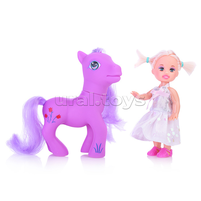 Кукла "Принцесса" с малышкой на пони и аксессуарами