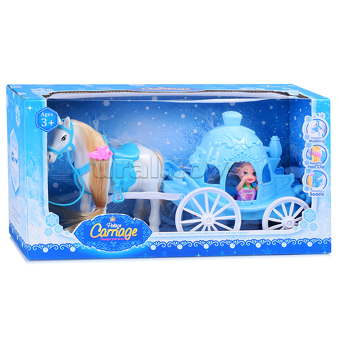 Карета с лошадью в коробке