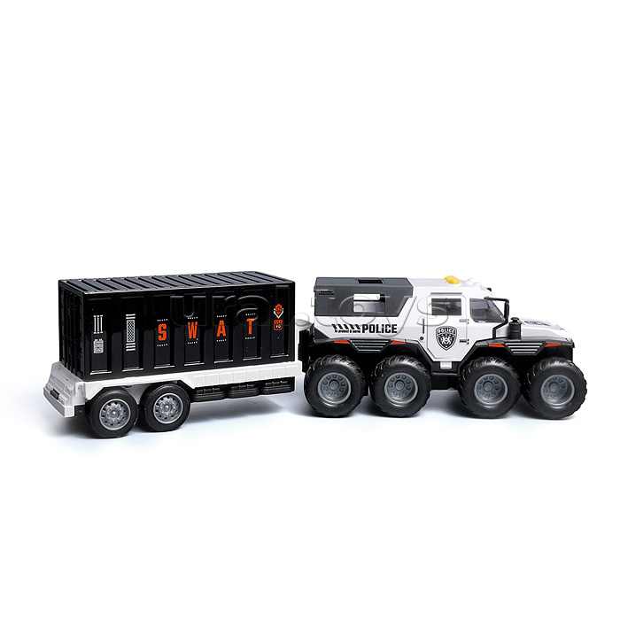 Машина "Полицейский буксир" (свет, звук) в коробке