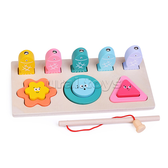 Игра развивающая "Веселая рыбалка" 2 в 1