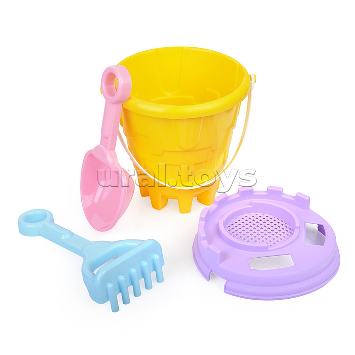 Набор песочный №7 (ведро+лопатка+грабли)