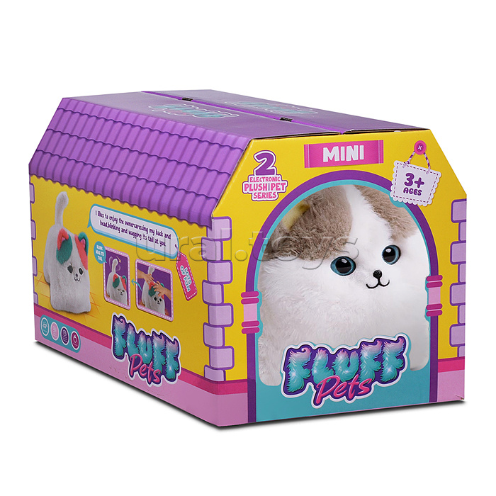 Кошка "Матильда" (глазки двигаются, запись, поёт и пьёт молоко) в коробке