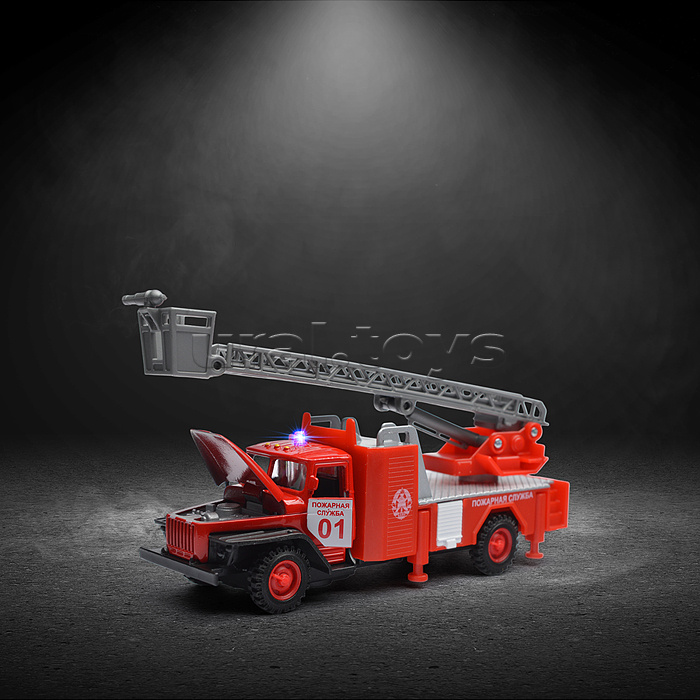 Машина Урал Пожарка (свет+звук)