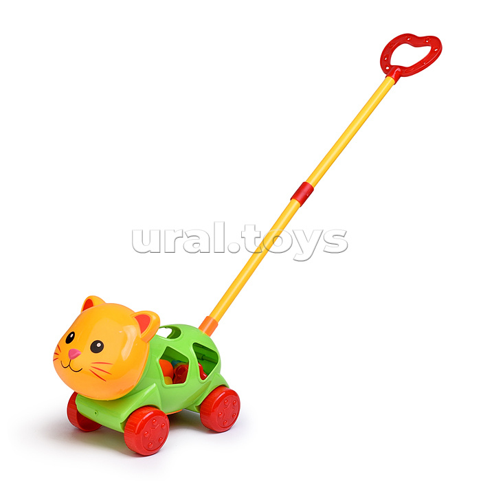 Каталка 9206 "Кошечка" (головоломка с блоками) в пакете